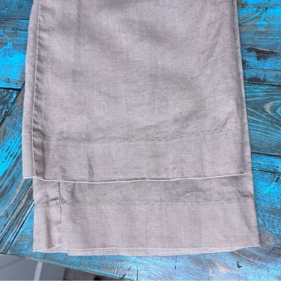 R&w Tan Linen Trouser Pants Size 4 - Picture 7 of 9